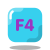 F4 Key icon