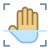 Handflächenscan icon