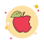Надкушенное яблоко icon