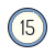 15 cercles icon