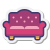 Sofa mit Knöpfen icon