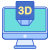 3d Display icon