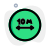 Distance of about ten kilometers range on a road signal icon