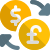 Dollar to euro money exchange service, forex exchange icon