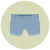 Pantaloncini in Denim icon