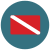 Taucher Flagge icon