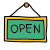 Open Sign icon