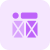 Double latest cross frame design template layout icon