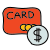 Dólar do cartão de banco icon