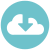 Von der Cloud herunterladen icon