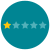 Uma das cinco estrelas icon