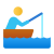 船に乗った漁師 icon