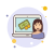 Dinheiro do laptop icon