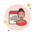 Lady With a Calendar icon