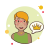 Short Blond Hair Girl Crown icon