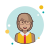 Short Hair Business Lady With Glasses icon