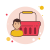 Man Red Shopping Basket icon