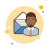 Homme avec Mail icon