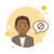 Man in Yellow Glasses Stop Sign icon