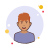 Ginger Man in Violet Shirt icon