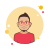 Man in Red Shirt icon