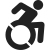 Accessible disable logotype for most digital devices icon