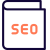 Book or guide on seo reserach program icon