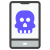 Smartphone malware icon