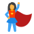 Super héros femelle icon