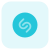 Shazam music app for multimedia and podcasting use icon