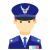 空軍司令官男性スキン タイプ 1 icon