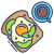 Avocado And Egg Toast icon