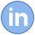 LinkedIn rodeado de círculo icon