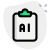 Advanced machine learning research checklist isolated on a white back icon