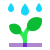 Planta sob chuva icon