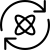 Atomic chain reaction with recycling of compound icon