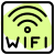 Wifi indication logotype isolated in a white background icon