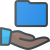 Hand Holding Folder icon