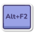 tecla alt-más-f2 icon