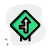 Intersect road from left towards front lane road signal icon