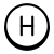 円H icon
