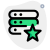 Star rated enterprise edition of server computers icon