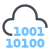 Облако двоичный код icon
