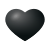 coração preto icon