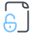 Unlocked File icon