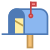 手紙の入っているポスト icon