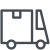 Grand camion de messagerie icon