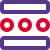 Cross section view of mechanical part drawing icon