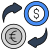 Dollar to Euro icon