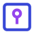 Keyhole square icon